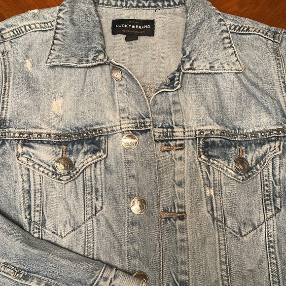 Lucky Brand Jean Jacket Buffalo 🦬 Buttons - Picture 7 of 12